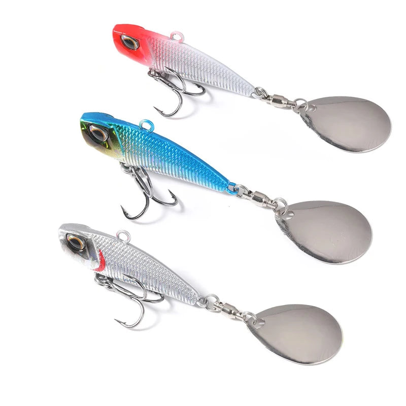 The New Fishing Lures Metal Composite VIB with Rotating Sequins 21g  Fishing Baits