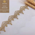 Factory Direct Gold Thread Gauze Embroidery Lace Lace Fabric Lace Water Soluble Clothing Accessories