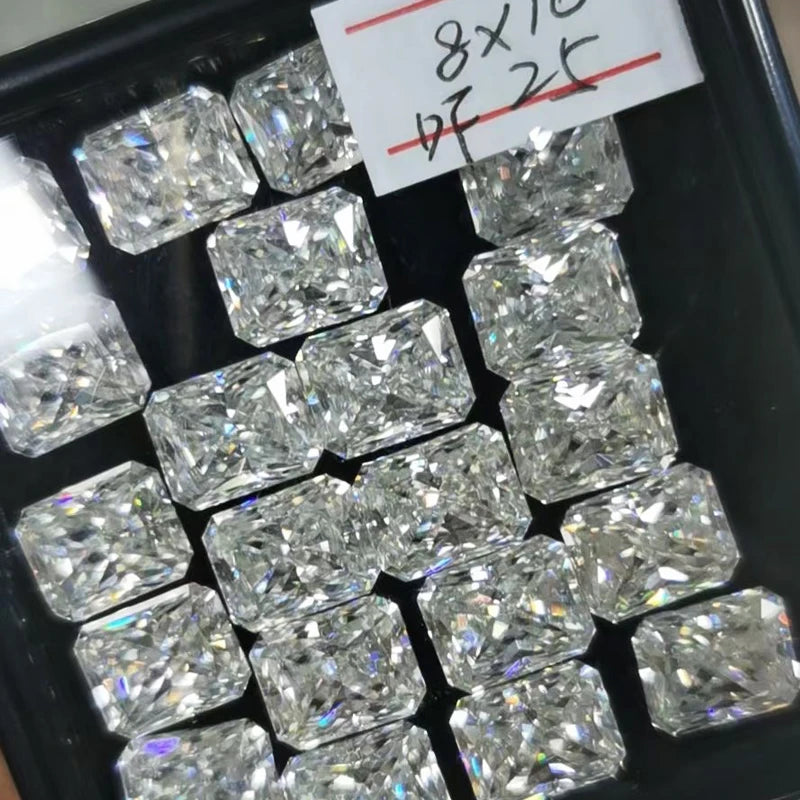 White DEF VVS1 Moissanite Loose Stone Round Brilliant Cut Gemstone Diamond 1-2ct 9mm Radiant Shape Wholesale Price