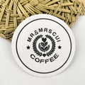 Custom Logo Printed Absorbent Pulp Board Paper Coaster Cup Mat