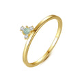 CZCITY 2026 Designer 14K Gold Plated Silver Jewelry 925 Sterling  Zircon Diamond Green Gemstone Ring