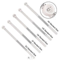 Multipurpose Reusable White Plastic Jewelry Measurement Finger Ring Sizer Magnifier SMLXL Sizes US EU JP KR Standards Hongjia