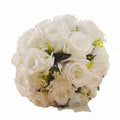 White Artificial Flower for Wedding Decoration Bride Flower Bouquet Rose Valentines Mother Day Artificial Rose Flowers