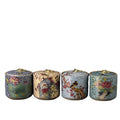 Color Enamel Ceramic Tea Caddy Chinese Storage Jar Lid Japanese Design Retro Style Eco-friendly Back School Kung Fu Tea