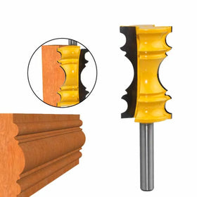 1pc Large Elaborate Chair Rail Molding Router Bit - 1/2