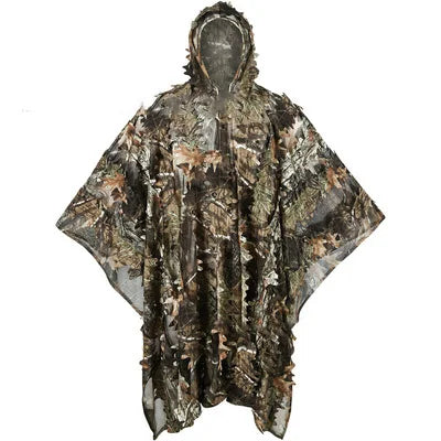 Bionic Camouflage Cape Type Outdoor Photography Birdwatching Tactical Suit Polyester Unisex