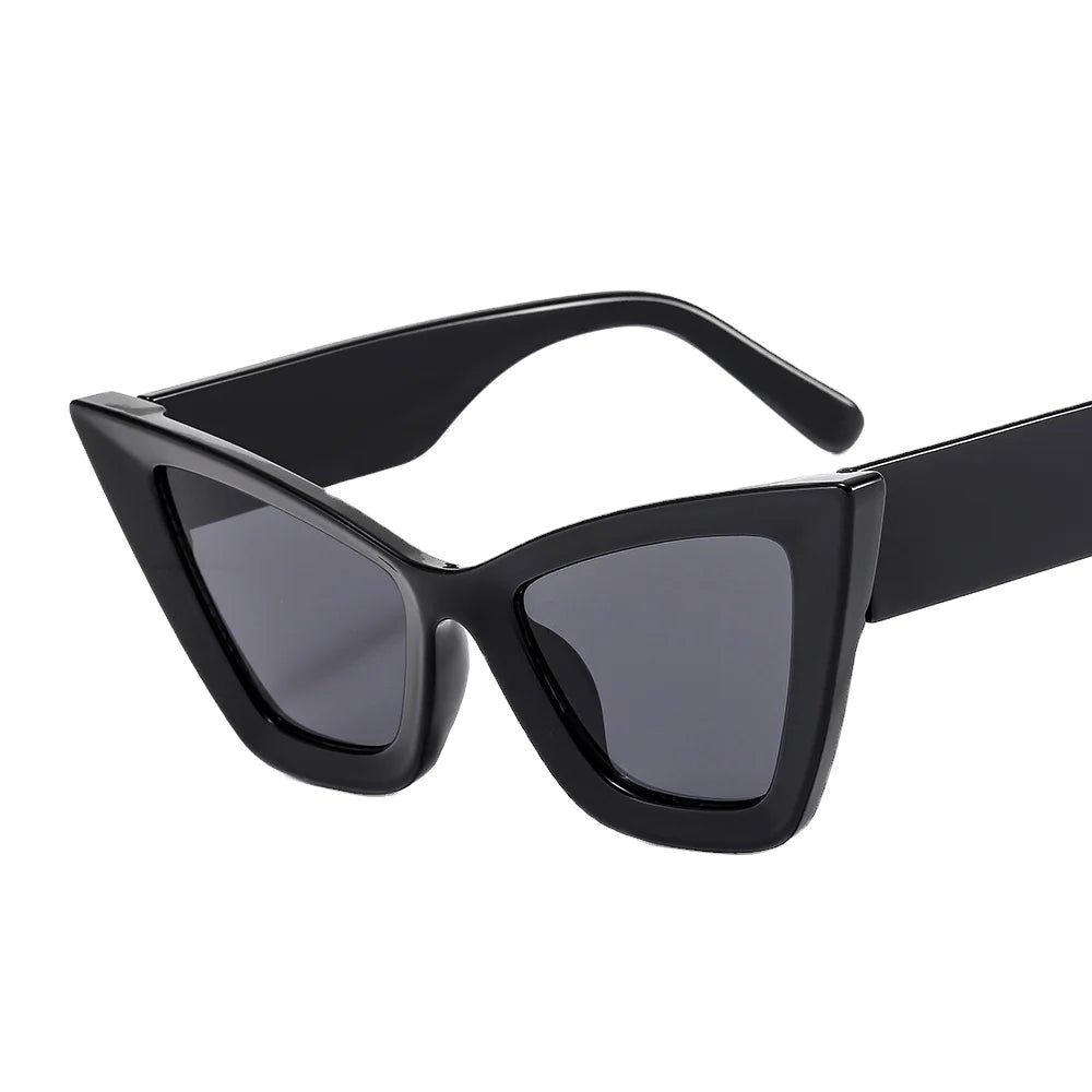 2024 New Fashion Unique Uv400 Personality Shades Sunglasses Custom Logo Men Women Trendy Color Pattern Cat Eye Sunglasses
