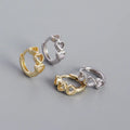 Custom Romantic Heart-Shaped 925 Sterling Silver Earrings Fashionable Simple Love Piercing Hoop Jewelry for Women Gold Weddings