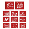 Putuo Decor Friendship Valentine's Day Red Wooden Box Sign Lover Gift Desk Decor Wooden Ornament Sign