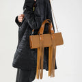 Stylish Suede PU Leather Crossbody Bag Trendy Fringe Tassels Chic Handbags for Women Wholesale