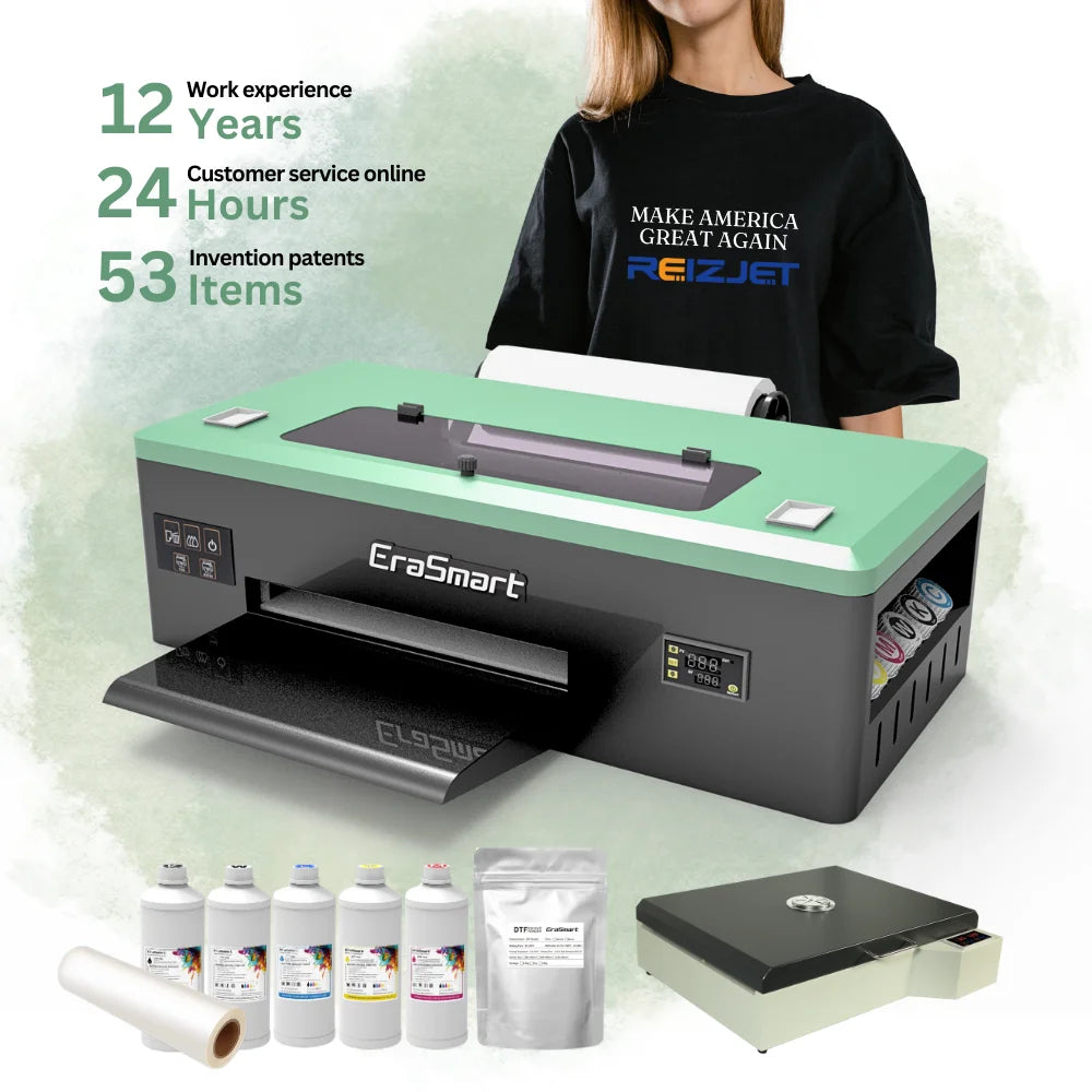 Economy A3 Tshirt Clothes Manufacturing Machines for Small Business Ideas 13 Inches 1390 1800 DTF Transter Printer MegaBDM