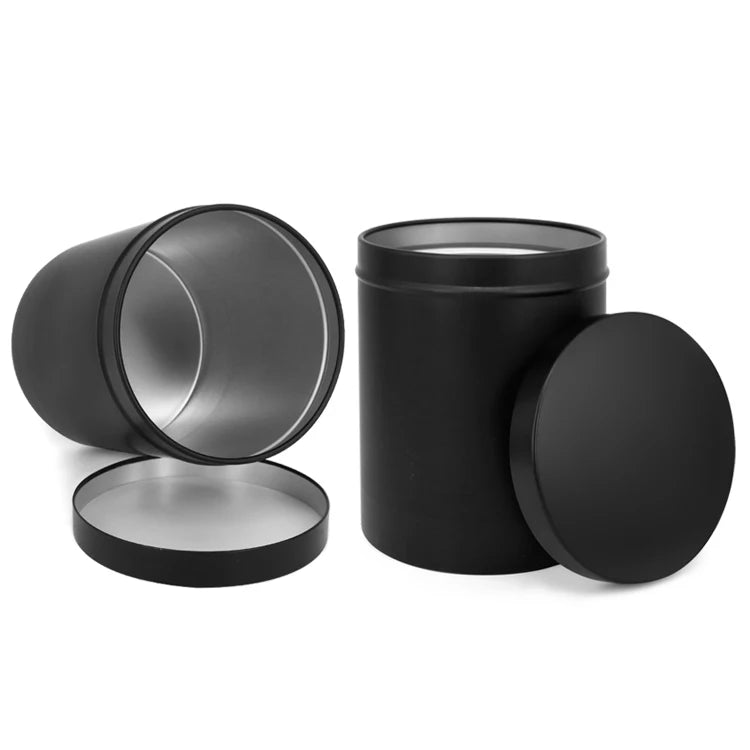 Wholesale Round Custom Tea Tin  Empty Tin Can Jars Empty Tea Aluminium Metal Packaging Aluminium Metal Packaging Container Tin