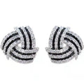 Red Female Personality Huggie Earrings with Zircon Simple Geometric Drop Design Trendy Alloy Jewelry