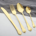 New Products 2021 Unique Arrivals Stainless Steel Spoon Gold Cutlery Set Flatware