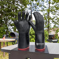 Seeway Textured Palm Oven Mitts Waterproof and Heat-Resistant Gloves for Fryer Grill Smoker & BBQ