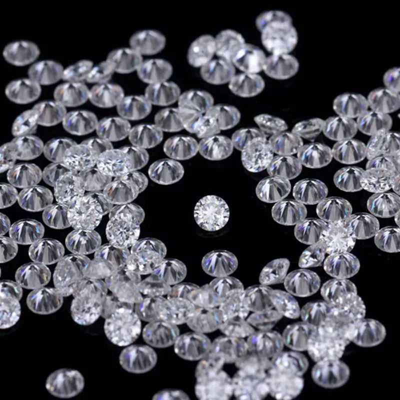 Factory Moissanite Manufacturer Melee Moissanite Diamond White Round Cut D Color Moissanite Price Per Carat
