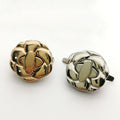For LD028 Zinc Alloy 30x31mm Bag Hardware Accessories Flower Shape Purse Lock Handbag Closure Clasp Decorative Twist Turn