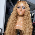 Highlight Wig P4/27 Color Body Wave Human Hair Glueless Lace Wigs Remy Brazilian Human Hair Body Deep Lace Front Wig for Women