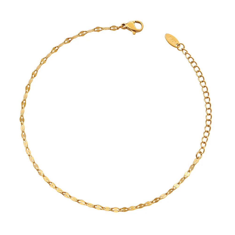 Pvd Gold Plating Lip Shaped Link Chain Bracelet Stainless Steel Chain Bracelets Women Jewelry Pulsera De Acero Inoxidable