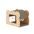 2025 Latest Design Cat Scratching Bed Furniture Protector Eco Friendly Panda Shape Cute Cat Scratching Board Toys