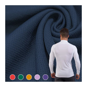 Dry Fit Bird Eye Mesh Fabric Polyester Material for Sport 190GSM Colorful 100% Polyester Mesh Bird Eye Fabric for Tshirt/