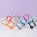 Transparent Floating Frame Jewelry Display Box Storage Necklace Ring Case Customized Clear PE Film Suspension Packaging Box