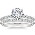 OAHLAN 1.25CT 925 Sterling Silver Bridal Ring Sets Round CZ Promise Rings Wedding Bands for Women Size 3-13