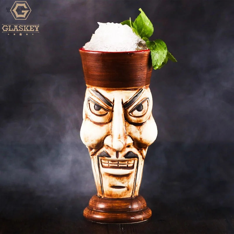 Personalized Hawaiian Cocktail Cup Creative Ceramic Cup Tiki Bar Tiki Mug Zombie Ceramic Mug