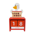 Daily Calendar Home Decor Office Desk Accessories Wooden Perpetual Calendar