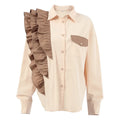 Fashion Autumn Casual Youth Women's Clothing Apricot Long Sleeve Women Shirt Women Tops  Shirts Luxury Blouses