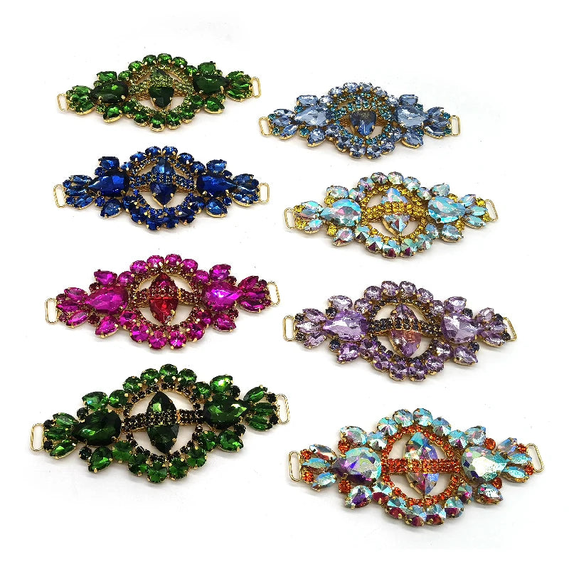 Custom Rust Prevention Rhinestone Connectors for Bikini Fabric Matching Jewelry Bikini Connectors & Swimwear Accessories