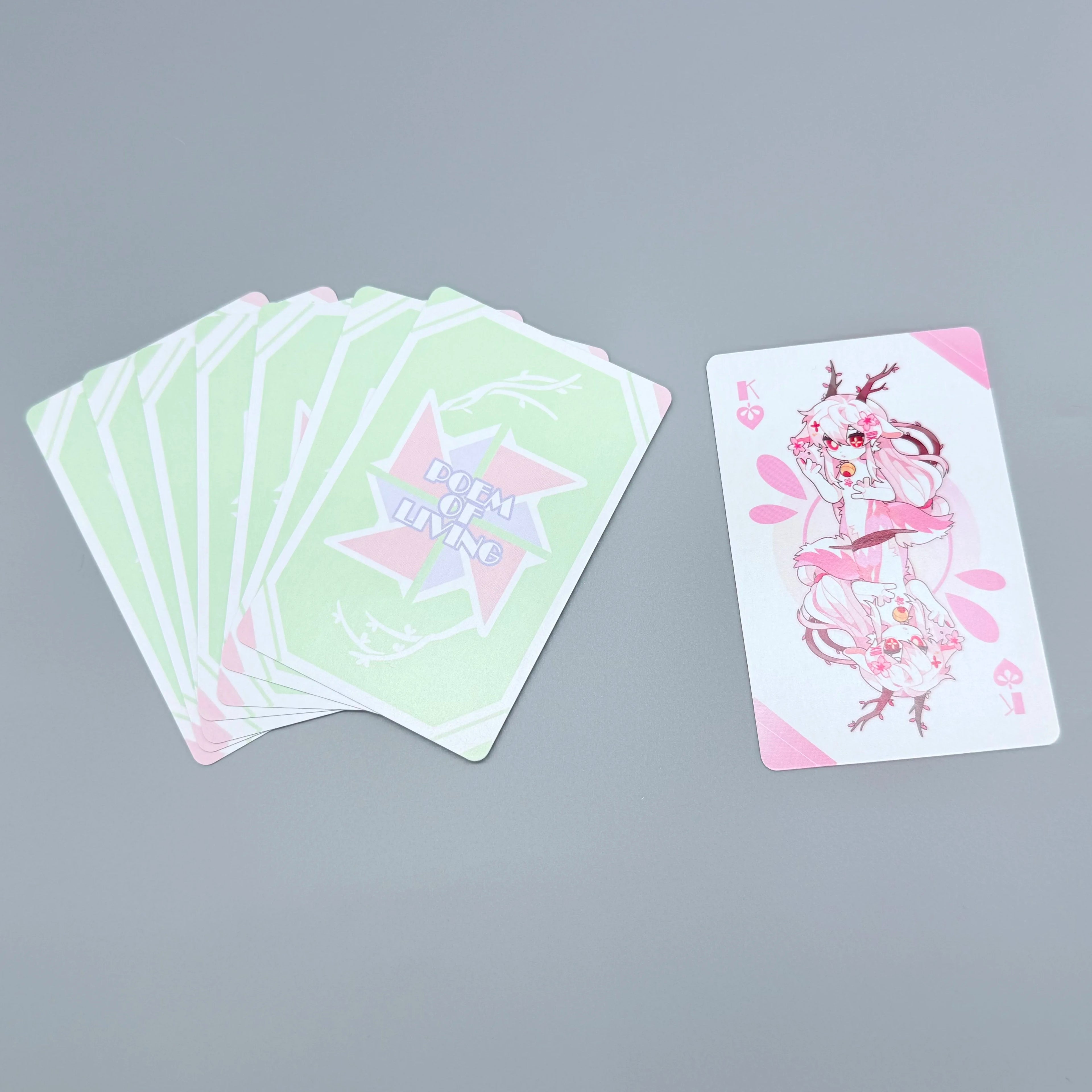 Professional Factory Custom Logo Bridge Size US Saudi Kuwait Poker Playing Card Custom Poker Cards Paper Paperboard Printing