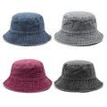 Wholesale Unisex Embroidery Fisherman Beach Sun Protection Fishing Cotton Denim Bucket Hats for Adults