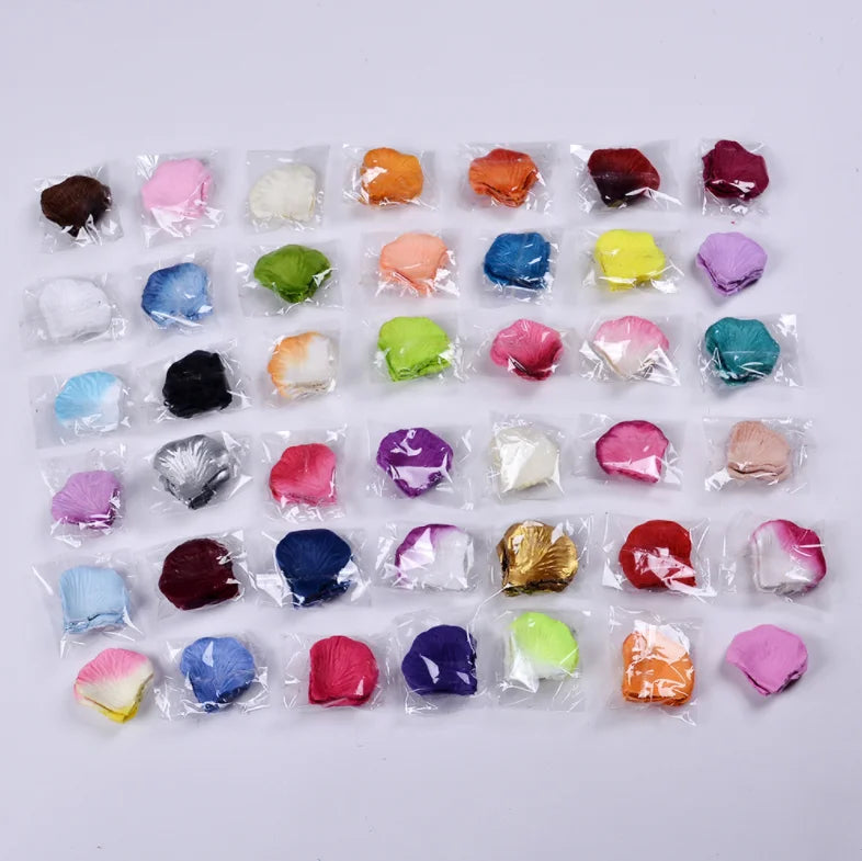 Low Price Decoration Flower Fabric Rose Petals for Wedding Red Rose Petals for Valentine's Day in Various OPP Package