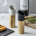 Wholesales Plant Price Wooden Salt Pepper Mill Set Spice Nuts Mills Adjustable Manual Seasoning Grinder Bottle With Creamic Core