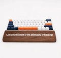 Natural Walnut Beech Wood Ergonomic Wrist Rest for Mechanical Keyboard Custom Engraved Design Gaming Office Use Wrist Pain