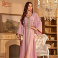 New Arrivals Caftan Marocain Luxury Designs Women Fashion v Neck Maxi Dress Elegance