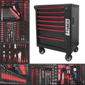 GATmatic 7-Drawer Stainless Steel Rolling Lockable Tool Cabinet Trolley with Tool Cart for Garage Workshop Storage