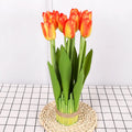Wholesale 12-head Artificial Tulips Bouquet Flower for Table Flower Arrangement