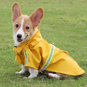 Ready to Ship Instock Reflective Waterproof Outdoor High Visibility Safety Puppy Jacket Coat for Small Medium Pet Dog Raincoat