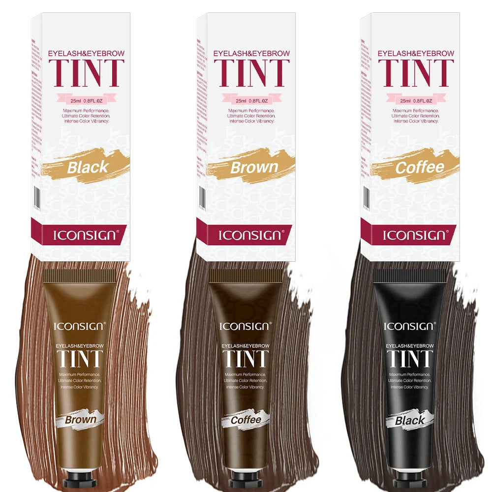 Wholesale Brown Henna Brow Tint Kit Professional Private Label Hybrid Eyebrow Dye and Lamination Stain Gel