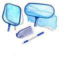 Portable Full Set Swimming Pool Cleaner Tools Including Brushes & Skimmer Net for Cleaning with Accessories