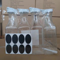 Wholesale Custom Shrank Wrap Juice Bottle Containers Plastic Smoothie Carafes with Lids 2 Pack 3 Pack 4 Pack 6 Pack Custom Box