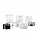 30g 80g 100g 250g 500g clear Amber Black PET Plastic Cosmetic Cream Jar with Plastic Lid Skin Care Packaging
