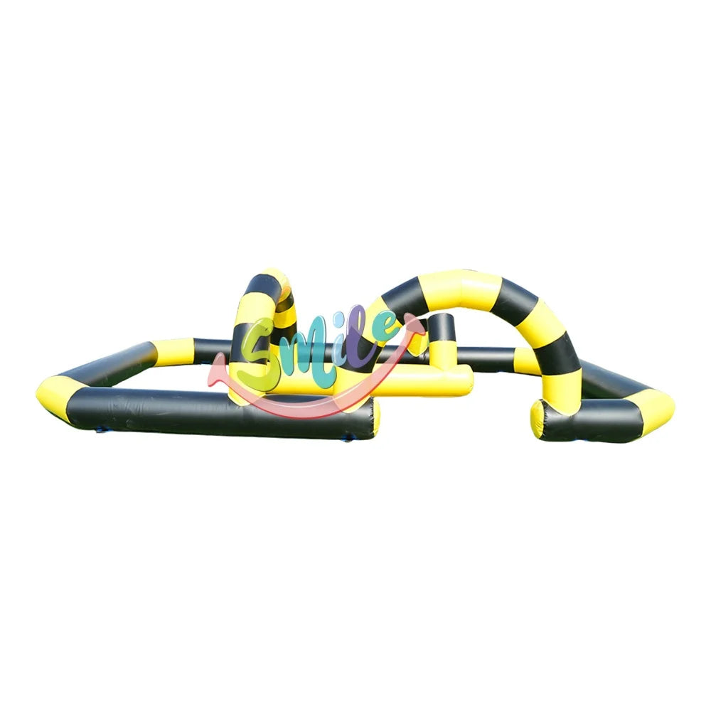 High End Outdoor Inflatable Zorb Ball Rack Track Go Kart Race Track Bumper Cars Track for Sale