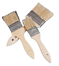 ZL Household Chip Paint Brush 3 Inch Natural Bristles Wooden Handle Flat Brushes Set for Painting Glue Oil Acrylic Stain