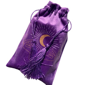 Custom Color Soft Purple Velvet Drawstring Dices Bags Flannel Crystal Ball Pouches With Tassel String