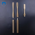 Reuse Replaceable Head Wooden Charcoal Natural Biodegradable Long Handle Adult Bamboo Toothbrush