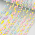 C347 1m/lot Handmade Chain Natural Beads Nickel-Free Stainless Steel for DIY Bracelet Necklace Jewelry Making Accessories