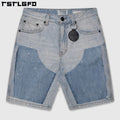Custom Vintage Men's Jorts Summer Streetwear Work Pants Men Baggy Double Knee Denim Jeans Shorts Spray Paint Carpenter Shorts